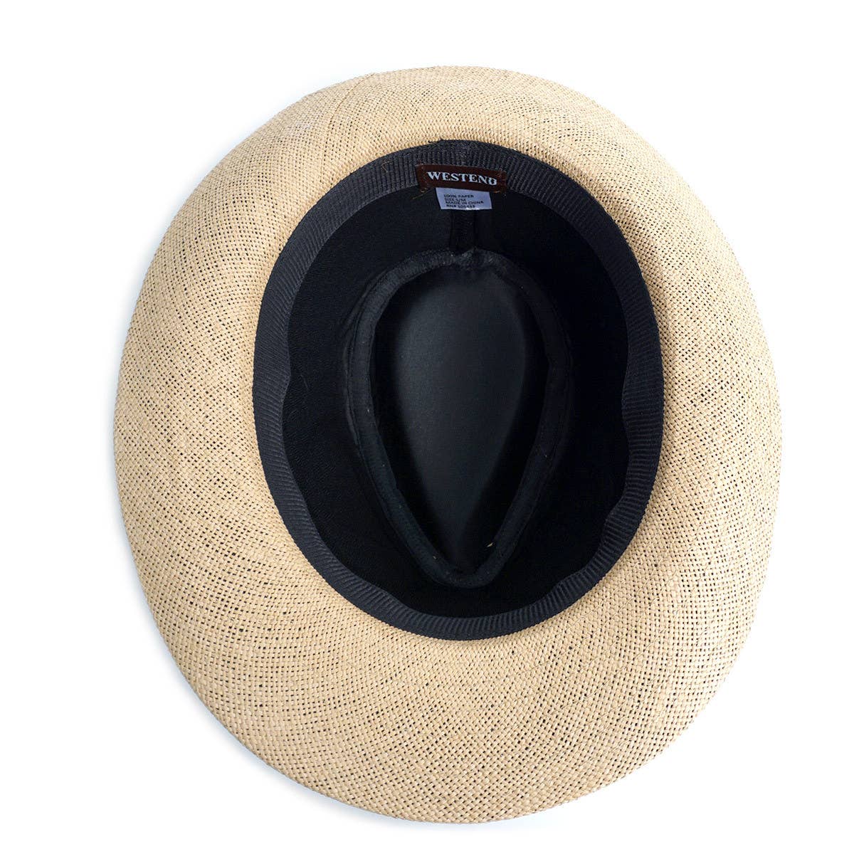 Spring/Summer Wide Brim Fedora Hat: S/M / Black