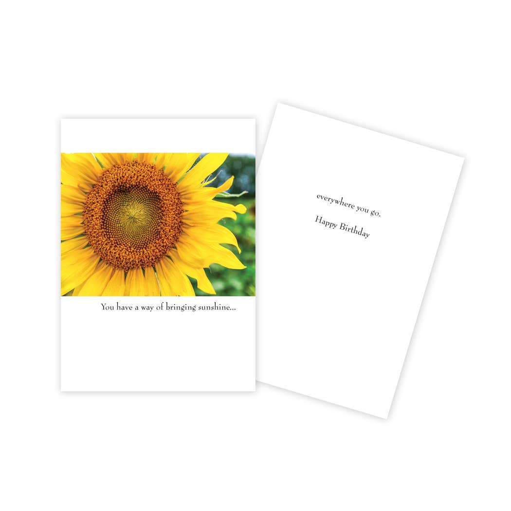 Sunflower Birthday Card