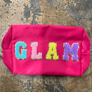 Chenille Letters Makeup Bags