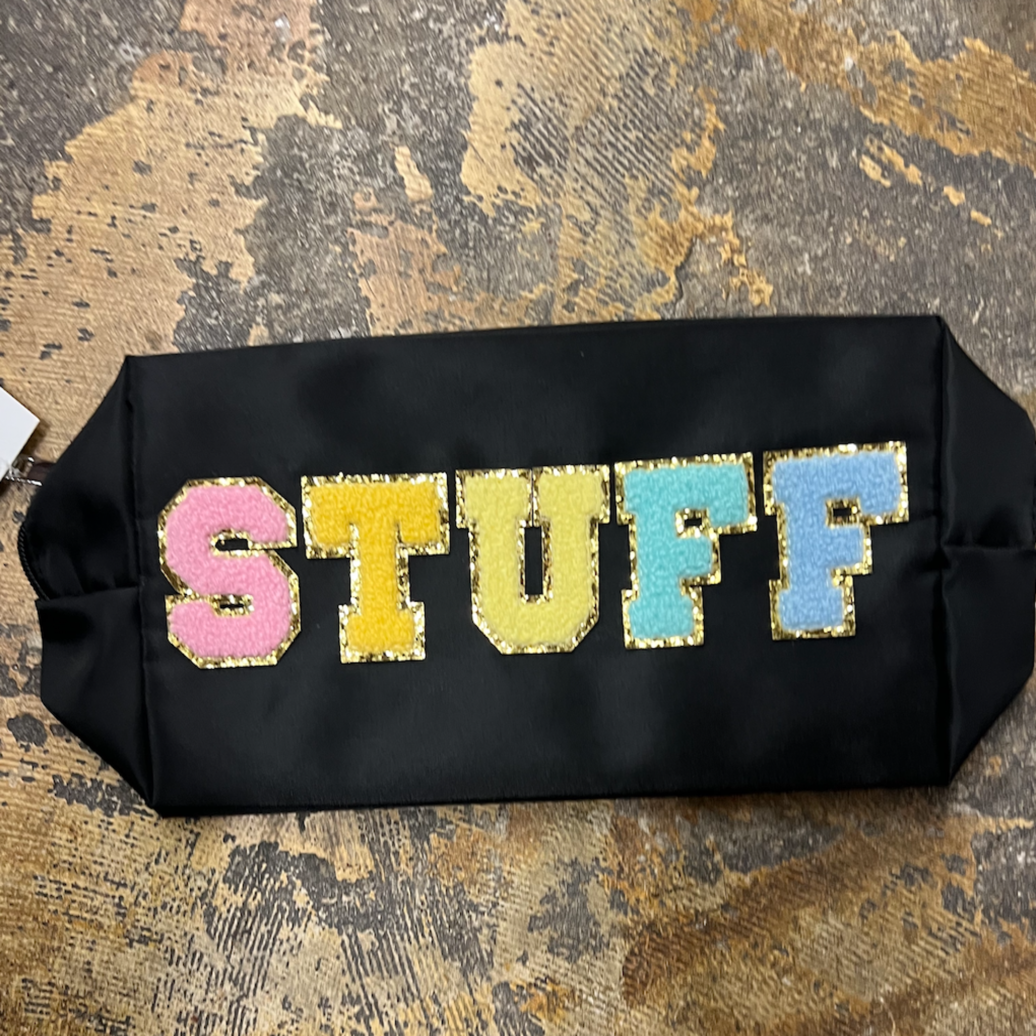 Chenille Letters Makeup Bags