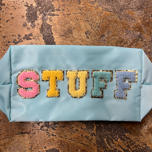 Chenille Letters Makeup Bags