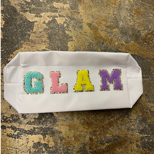 Chenille Letters Makeup Bags