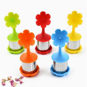 Silicone Stainless Steel Flower Tea Infuser