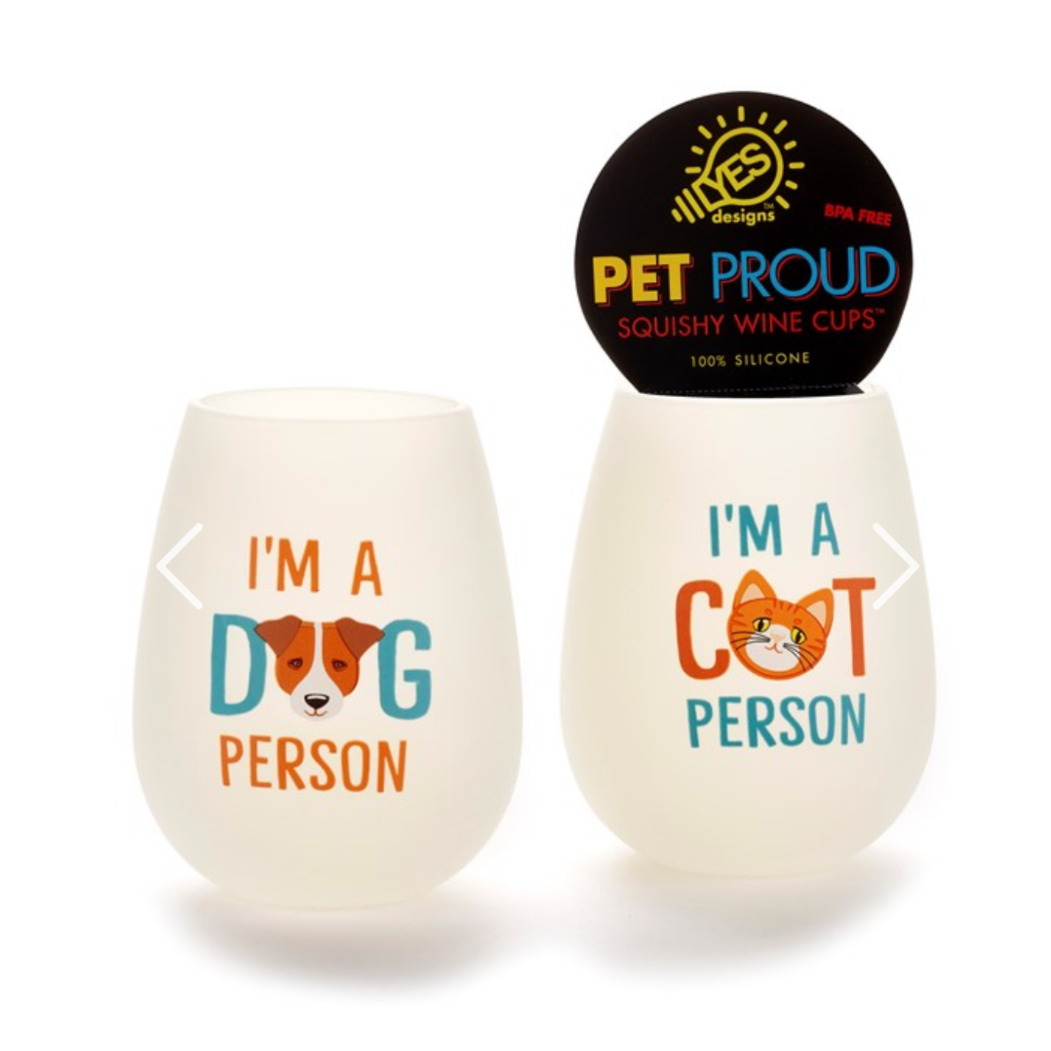 Silicone Cat/Dog Sentiment Wine Cup