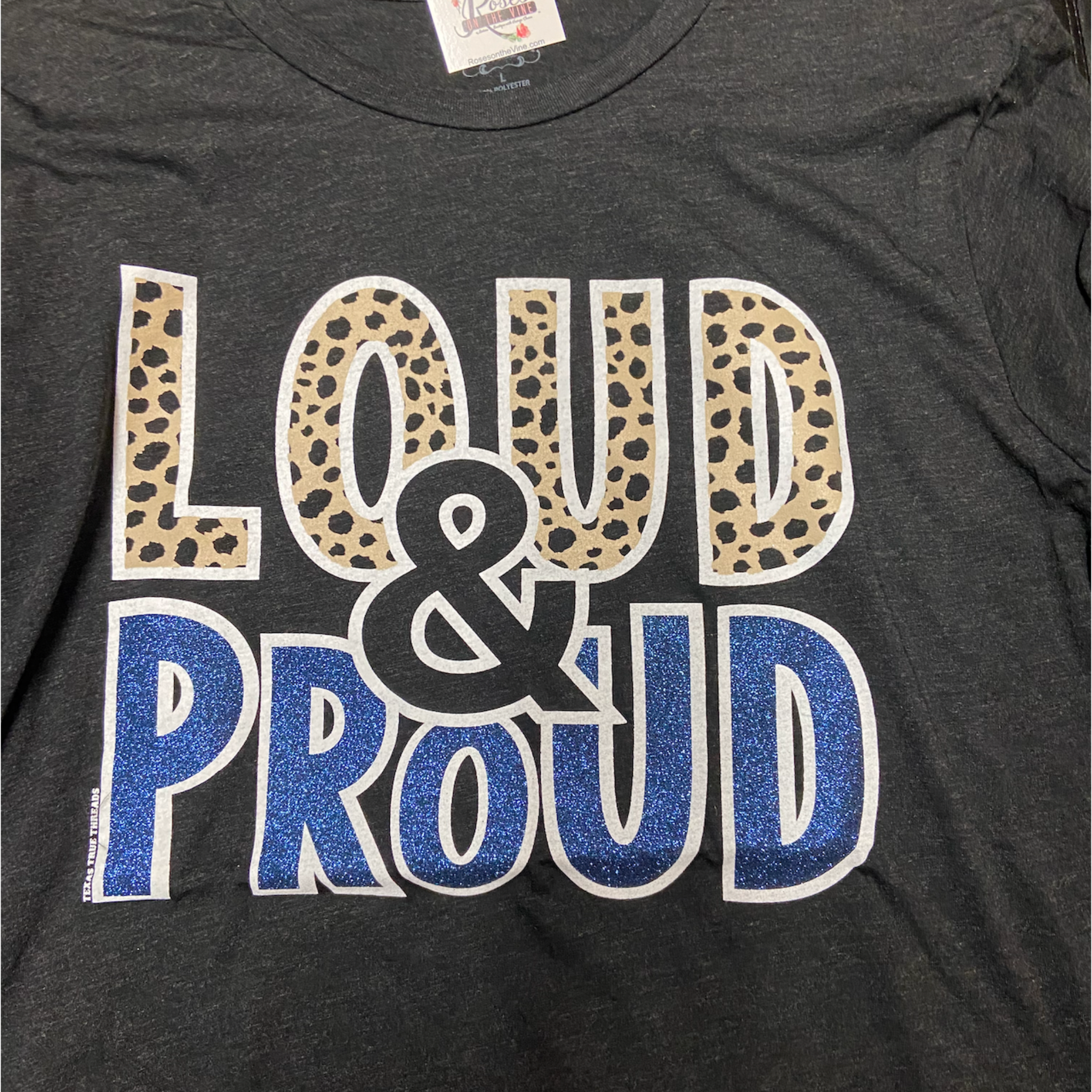 Leopard Loud & Proud Glitter T-Shirts Game Day