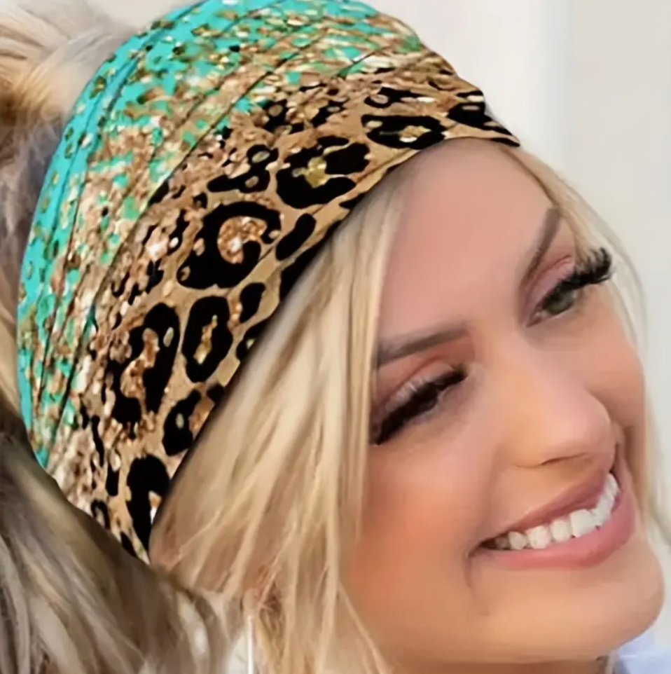 Boho Leopard Print Headband