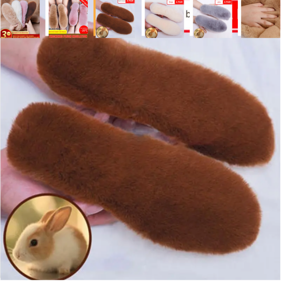 Furry Insoles – Roses on the Vine