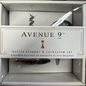 Wine Stopper & Corkscrew Set
