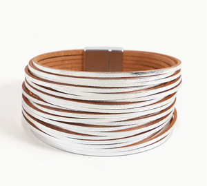 Trendy Multi-layered Magnetic Leather Bracelets
