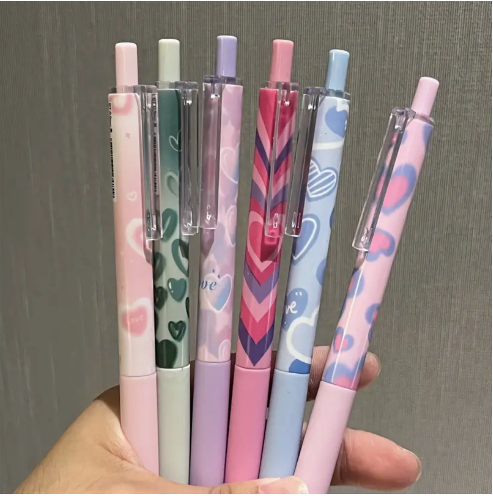 Colorful Heart Pens