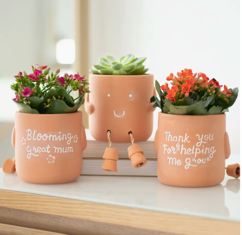 If Friends Were Flowers Sitting Plant Pot Pal