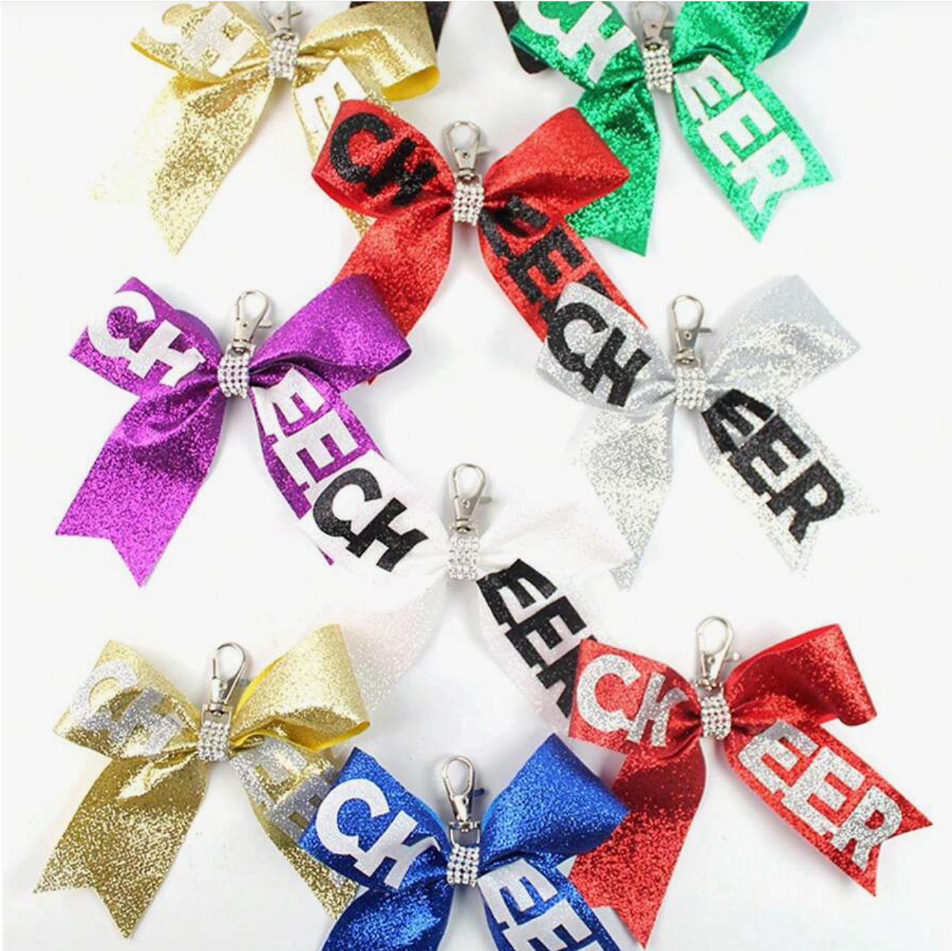 Cheer Glitter Keychain