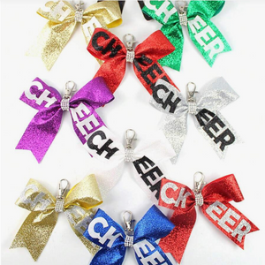 Cheer Glitter Keychain