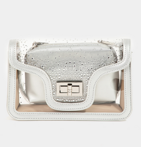 Transparent Studded Crossbody Bag