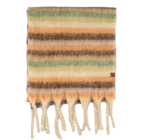 CC Scarf Horizontal Multi Color Stripe