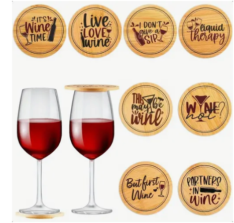 Wooden Wine Coasters