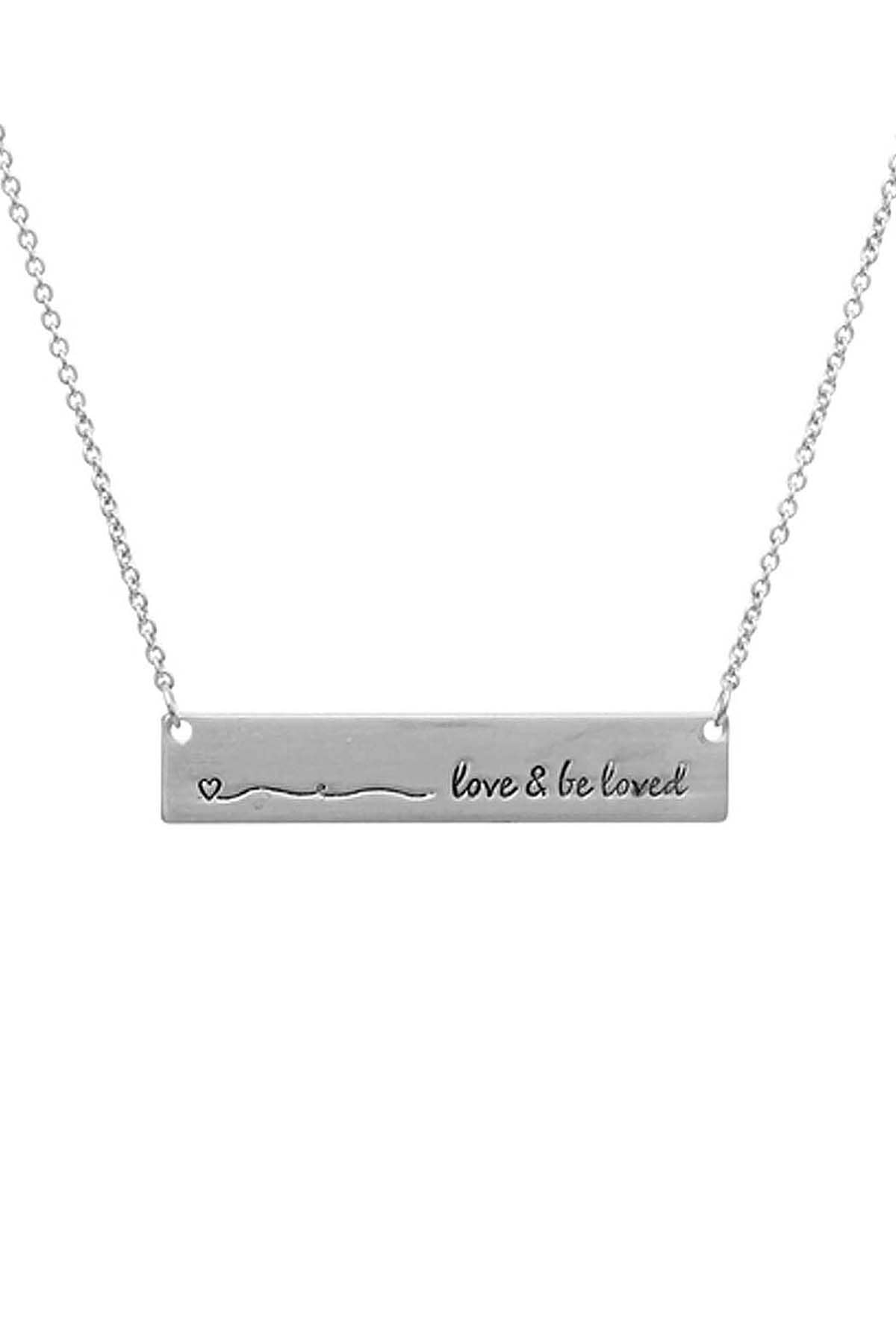 16430 - BAR LOVE AND BE LOVED NECKLACE: ROSE GOLD