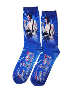 Elvis Socks The King, blue