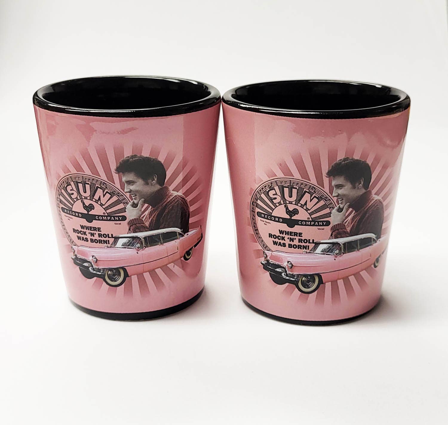 Sun Record Shot Glass - Elvis Pink