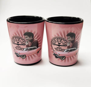 Sun Record Shot Glass - Elvis Pink