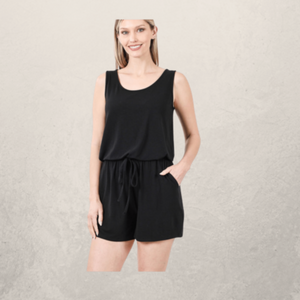 Sleeveless Romper w/Pockets