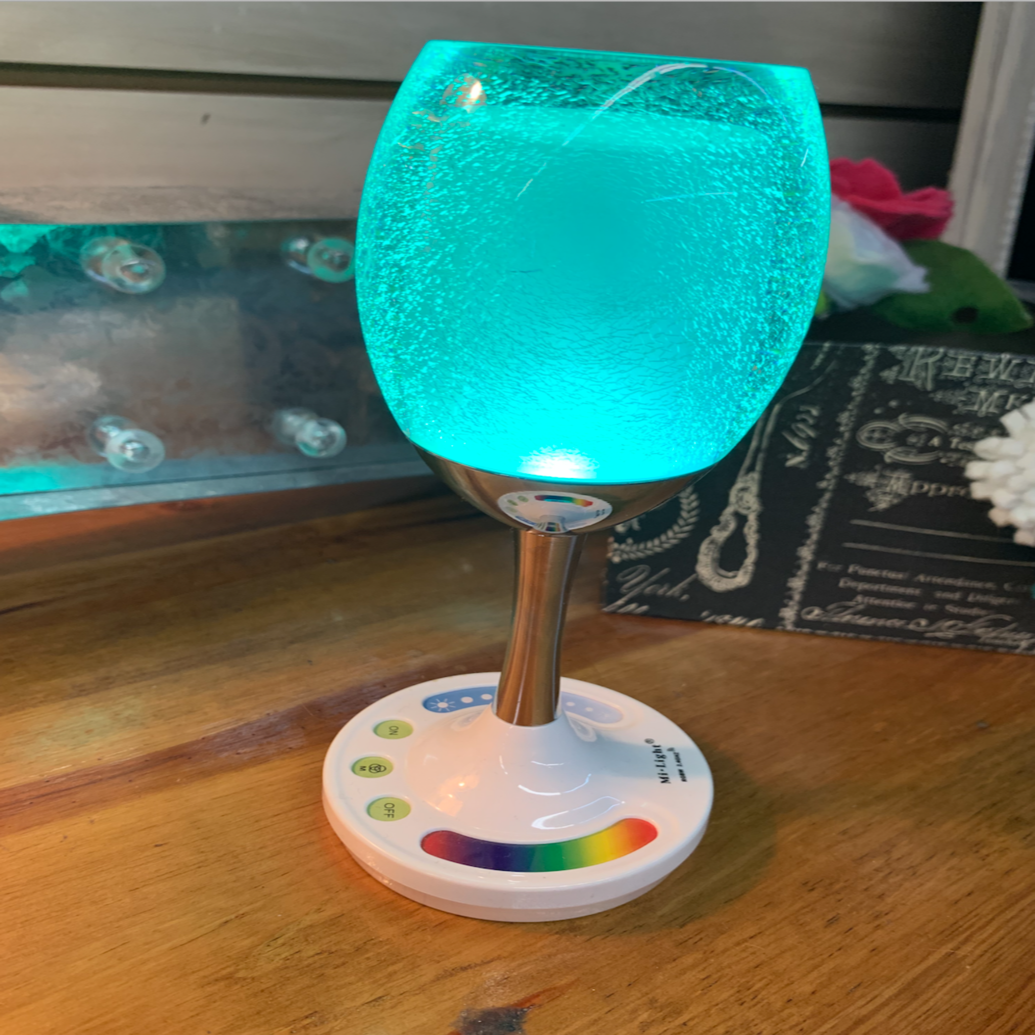LED Wine Glass Light