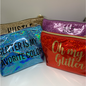 Glitter Makeup Bags