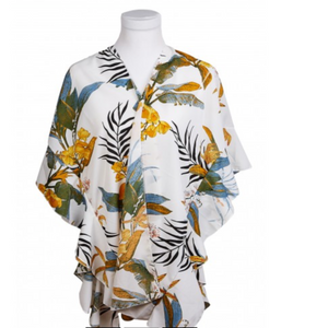 Kimono Tropical Print Tunic