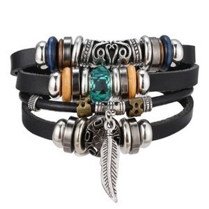 Multi-Strand Leather Bracelets