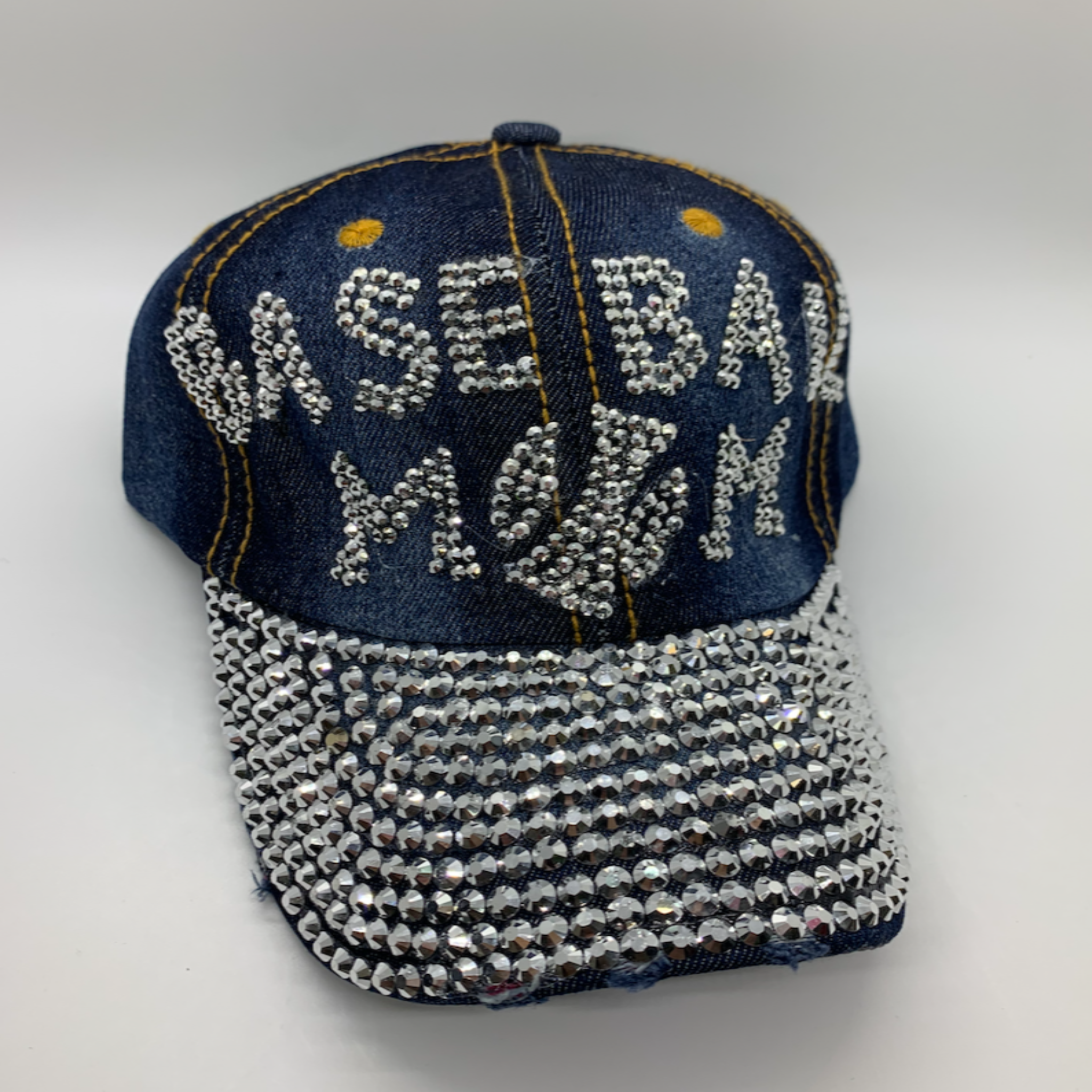 Bling Baseball Style Caps Hats Roses on the Vine