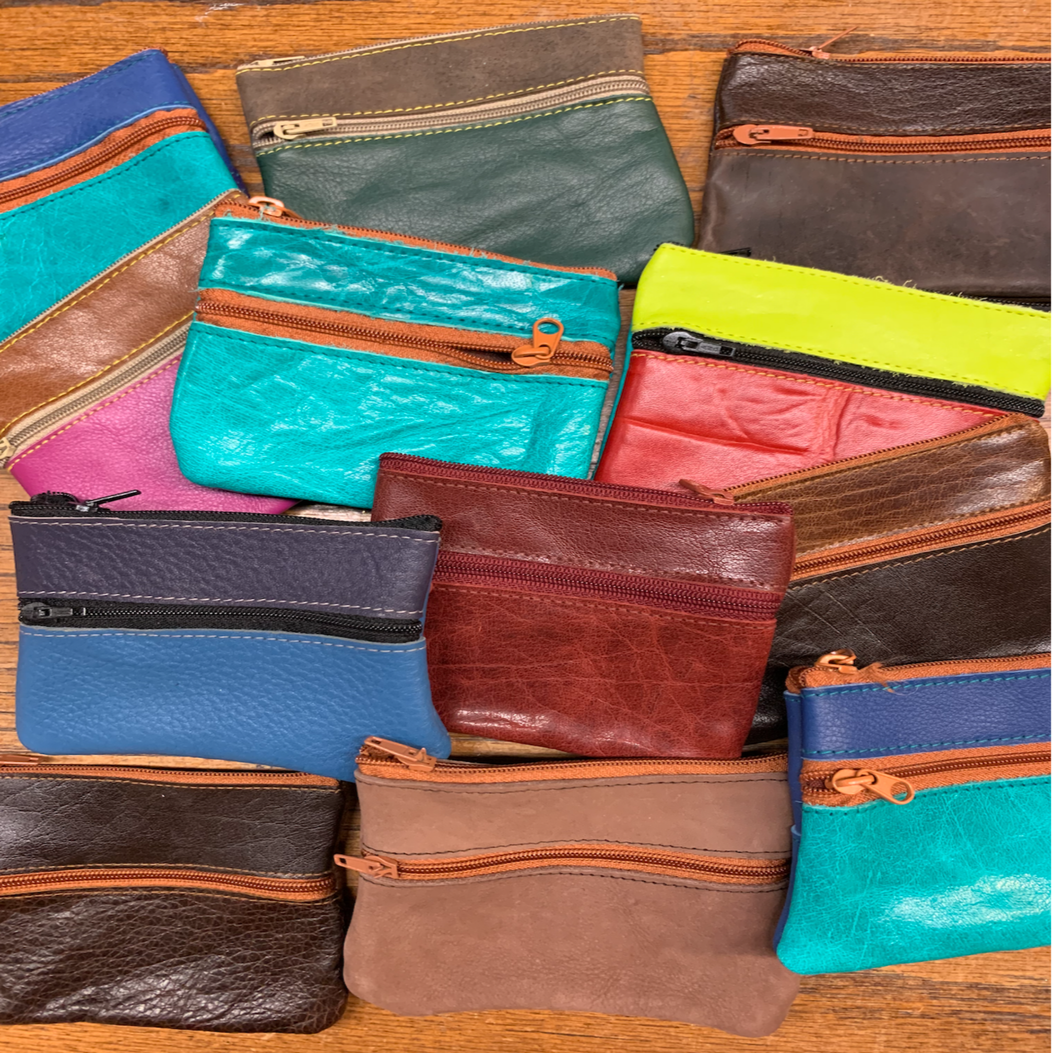 Colorful Leather Coin Purse