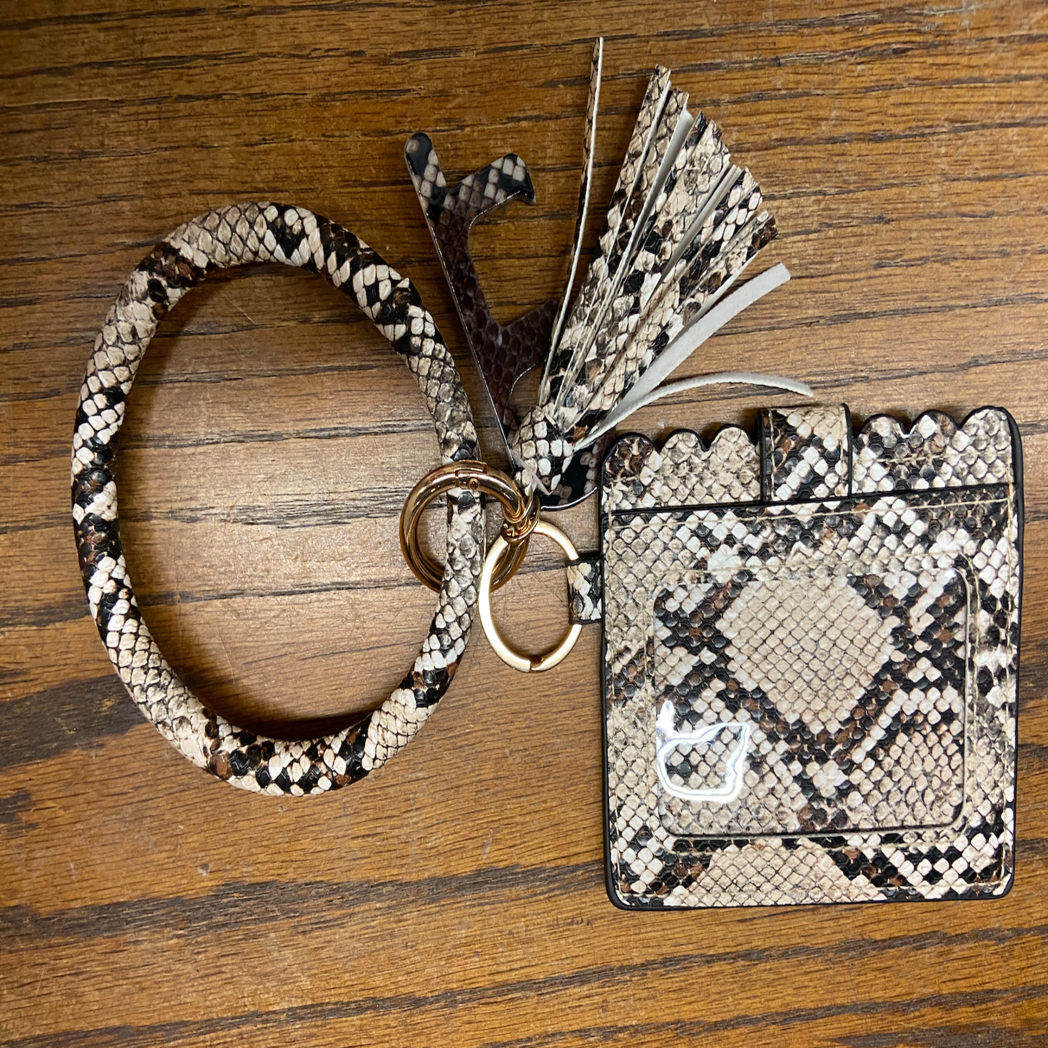 Bracelet Wristlet Keyring w/ Card Holder