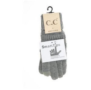 CC Kids Solid Cable Knit Gloves