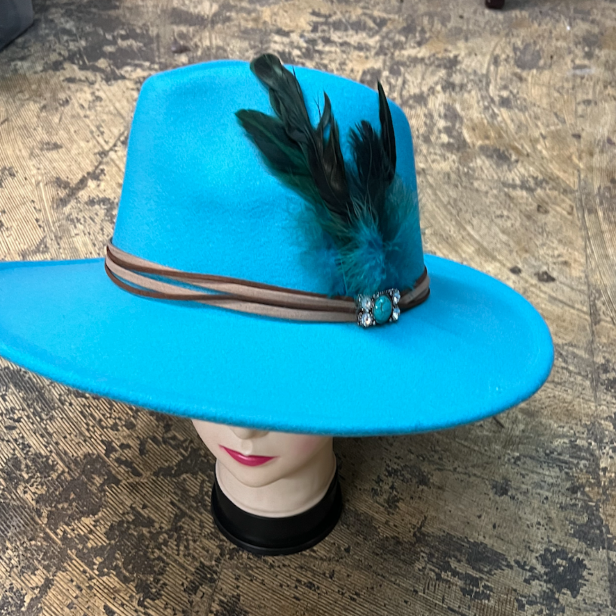 Fancy Fedoras with Feathers