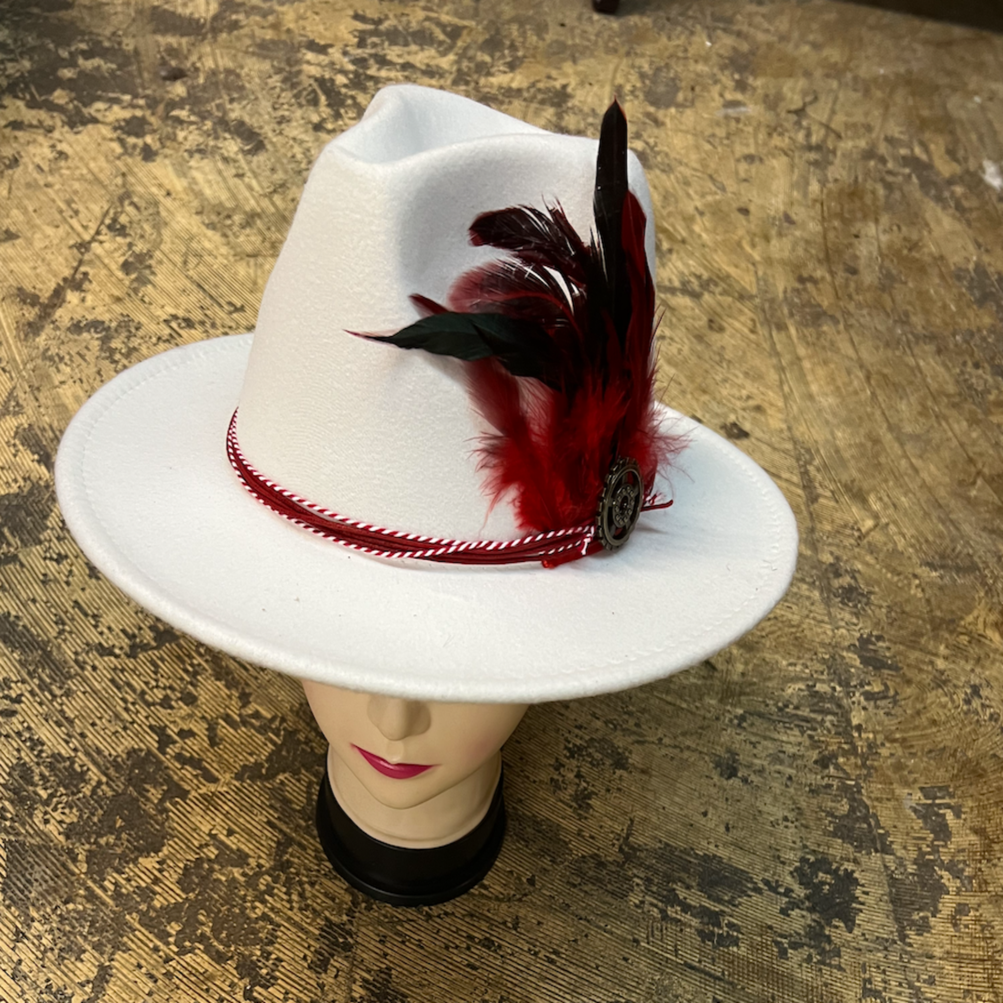 Fancy Fedoras with Feathers