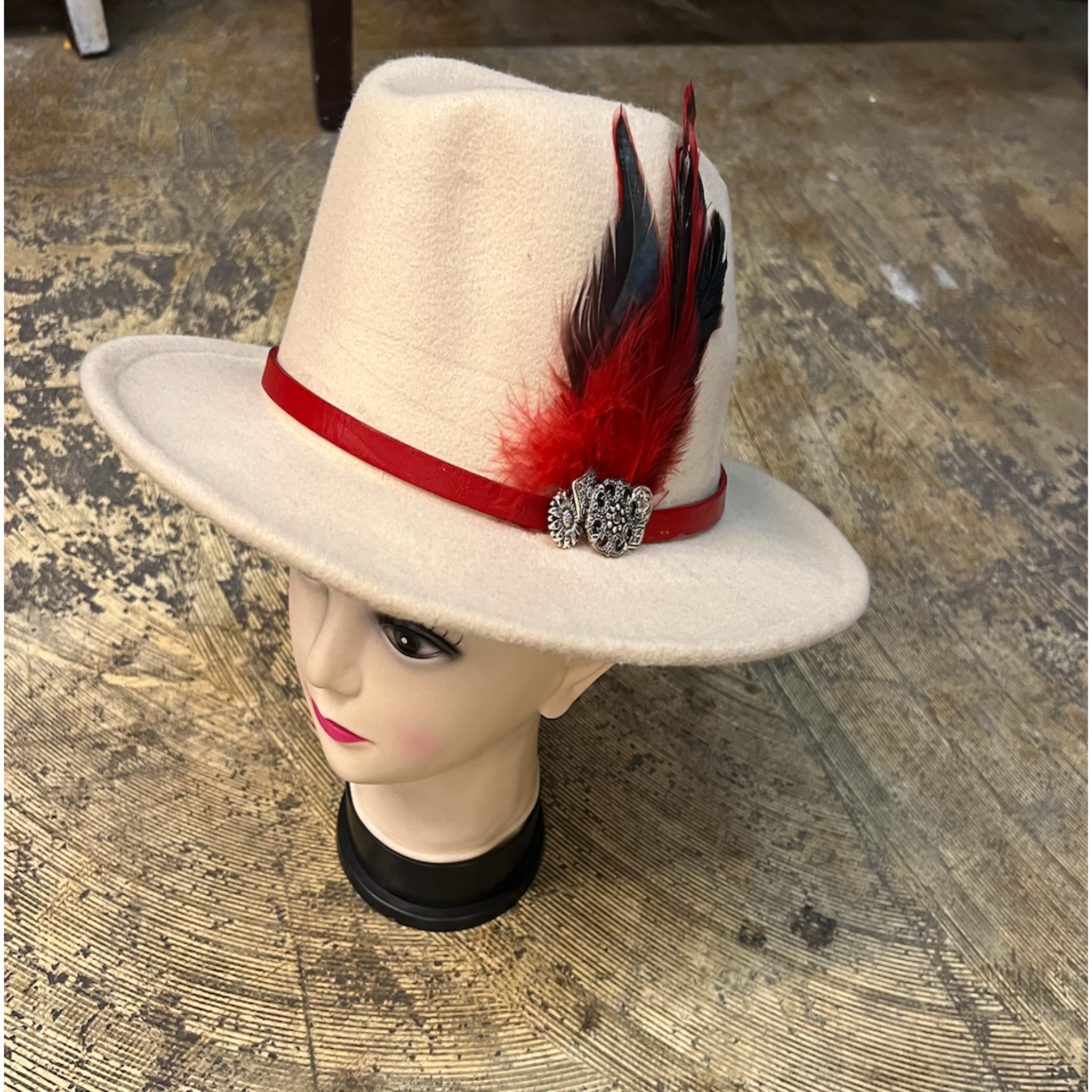 Fancy Fedoras with Feathers