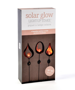 Flame Solar Metal Stake Light