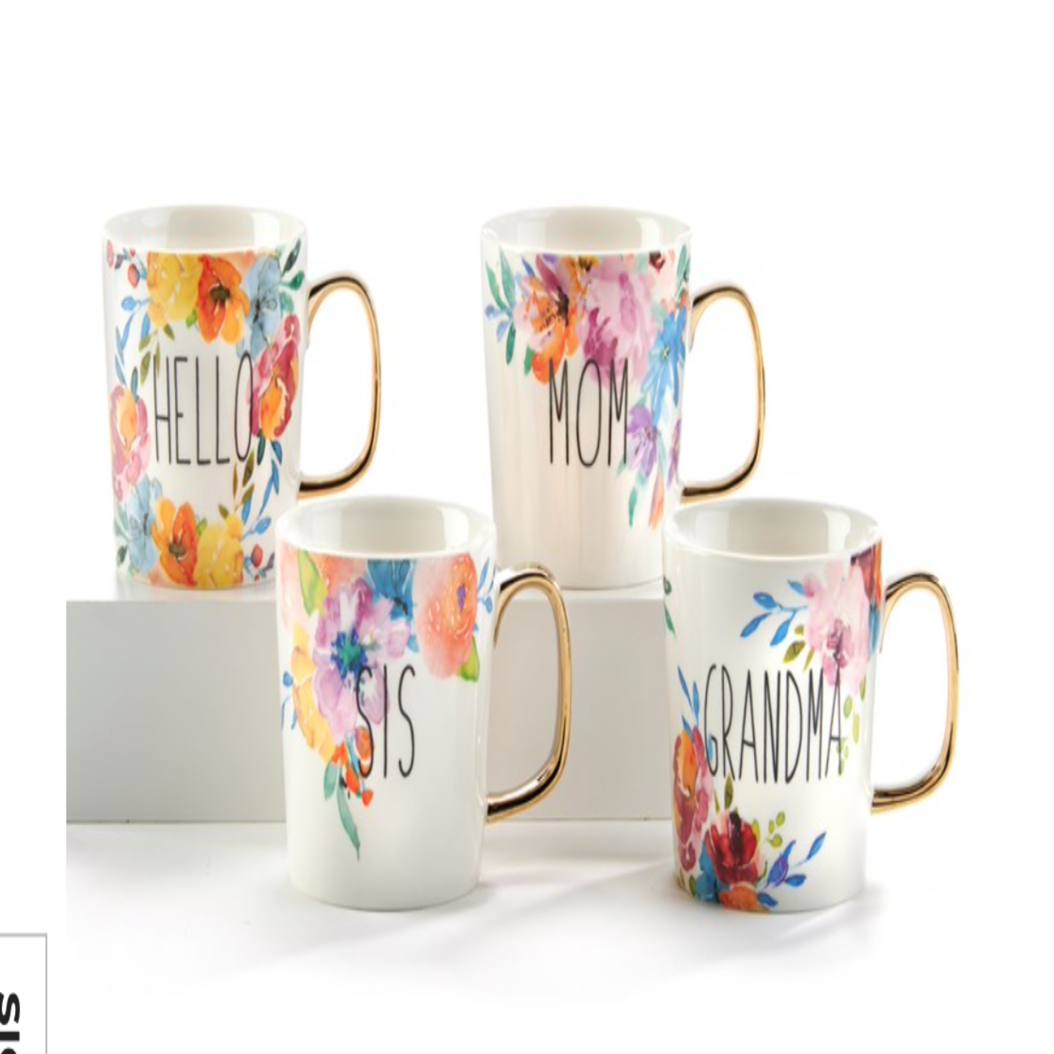 Floral Mug w/Sentiment