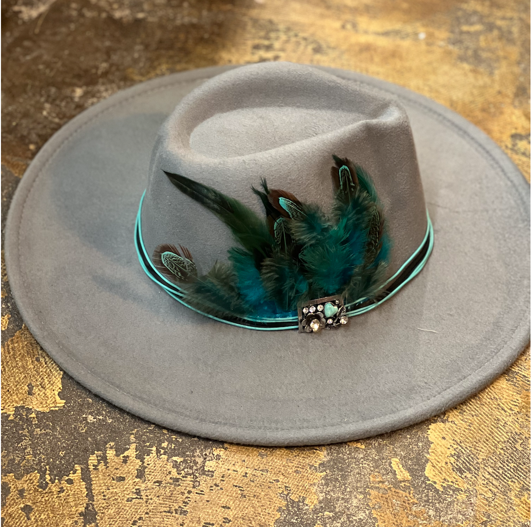 Fancy Fedoras with Feathers