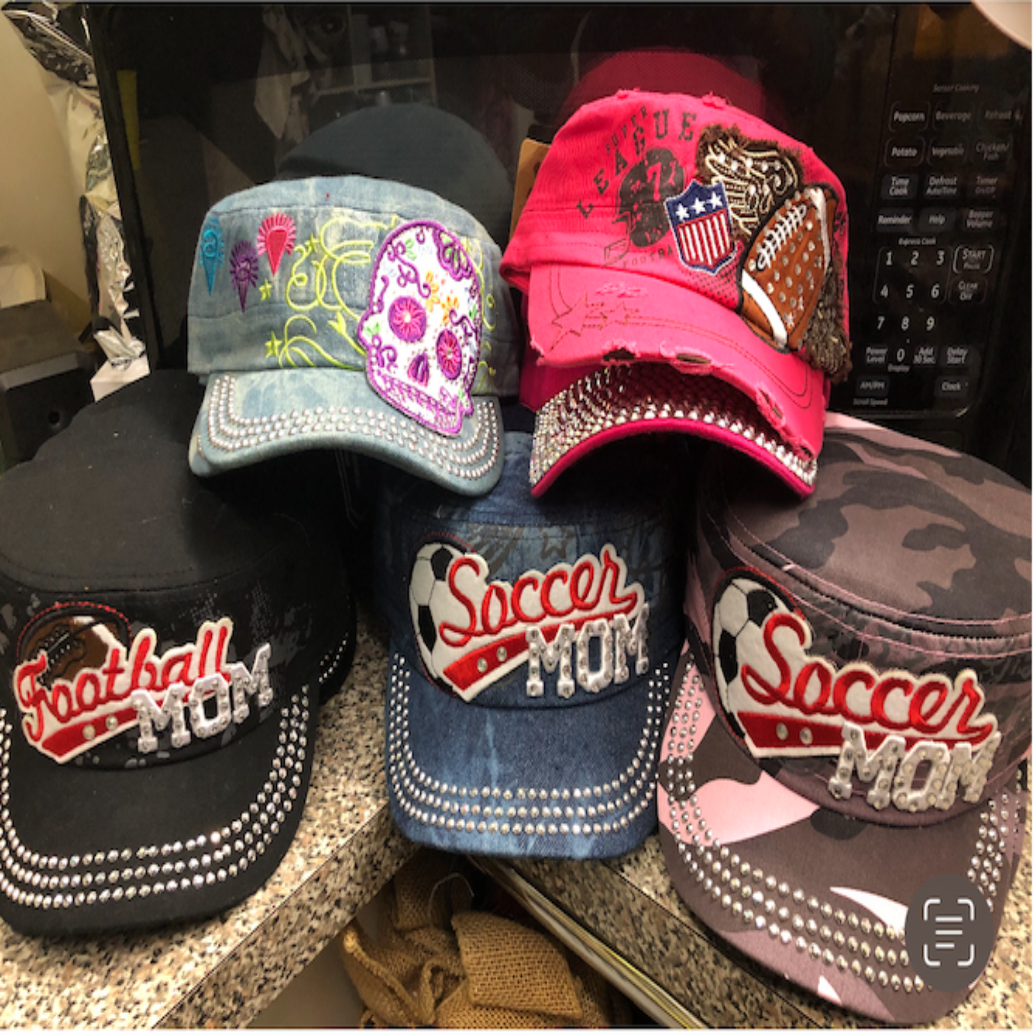 Baseball caps top with bling