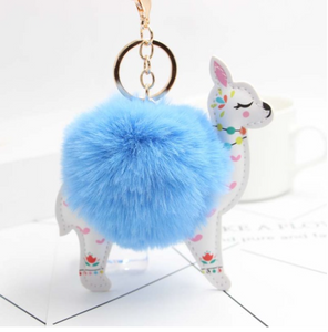 Llama pom 2025 pom keychain