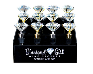 Diamond Girl Sparkle & Sip Wine Stopper