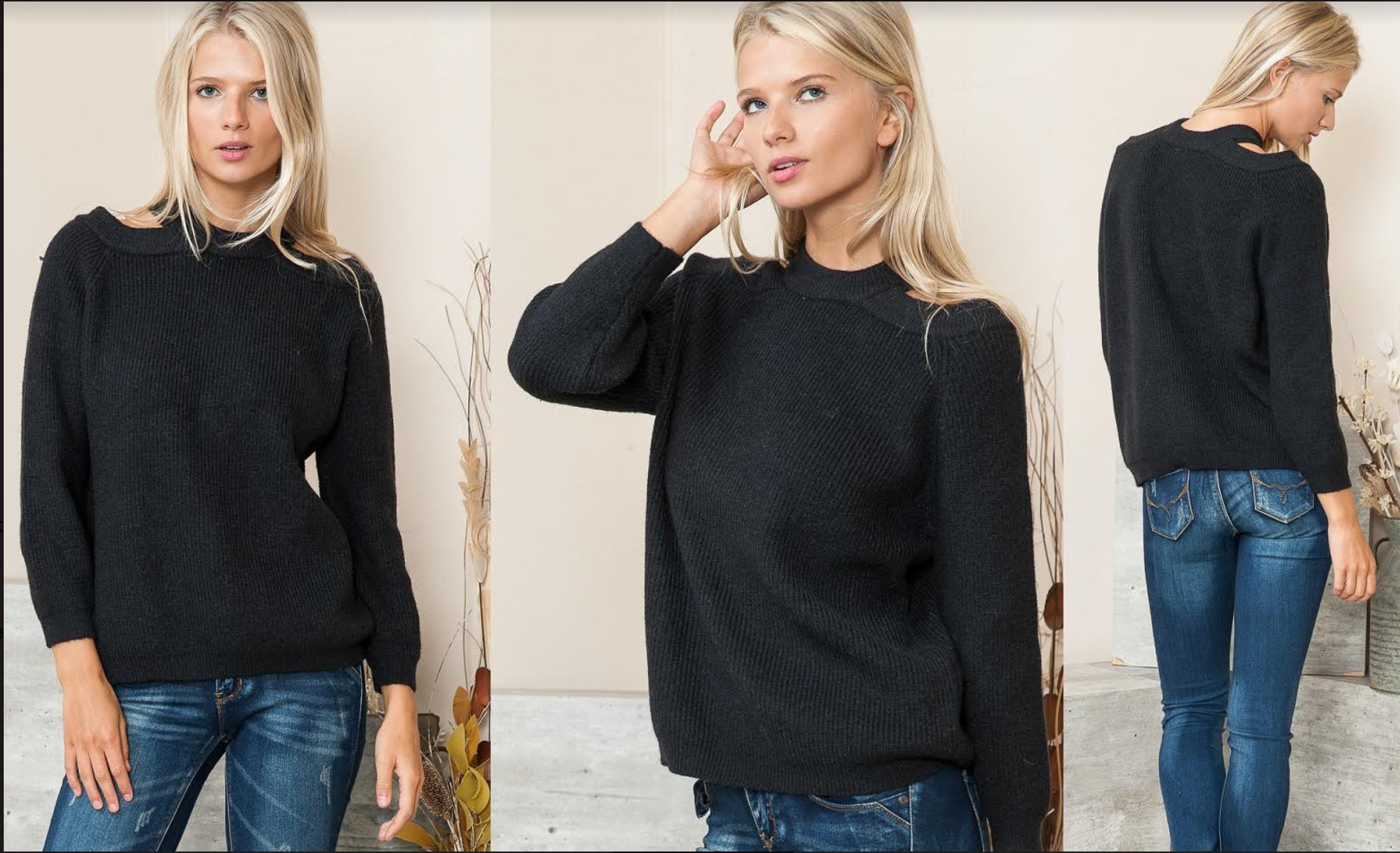 Cold Shoulder Sweater