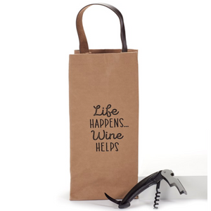 Washable Paper Wine Bag