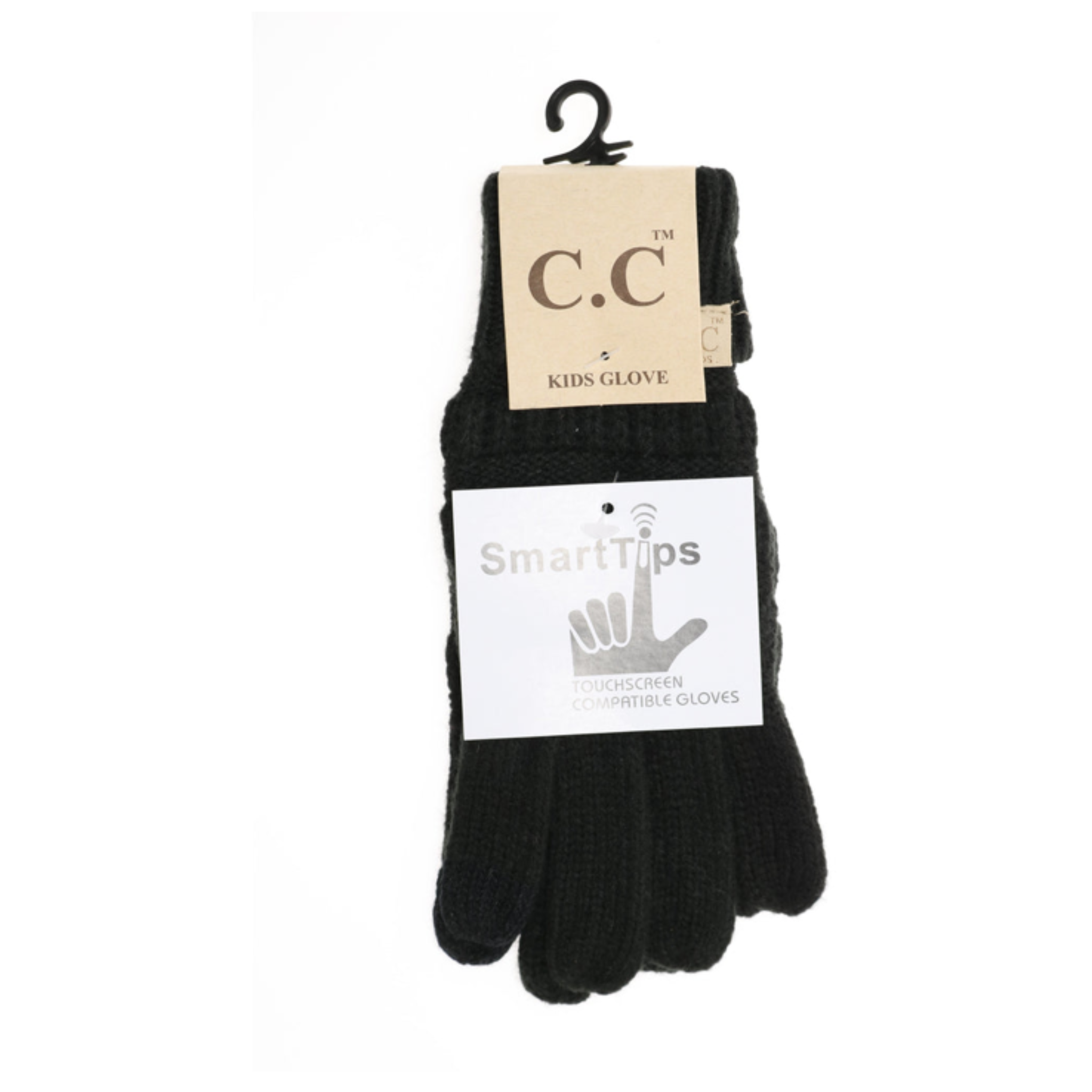 CC Kids Solid Cable Knit Gloves