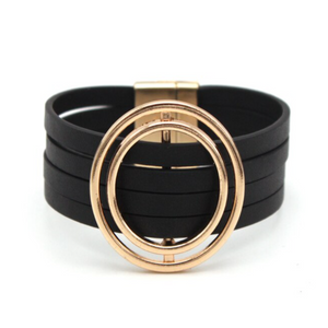 Leather Bracelets w/Magnetic Closure