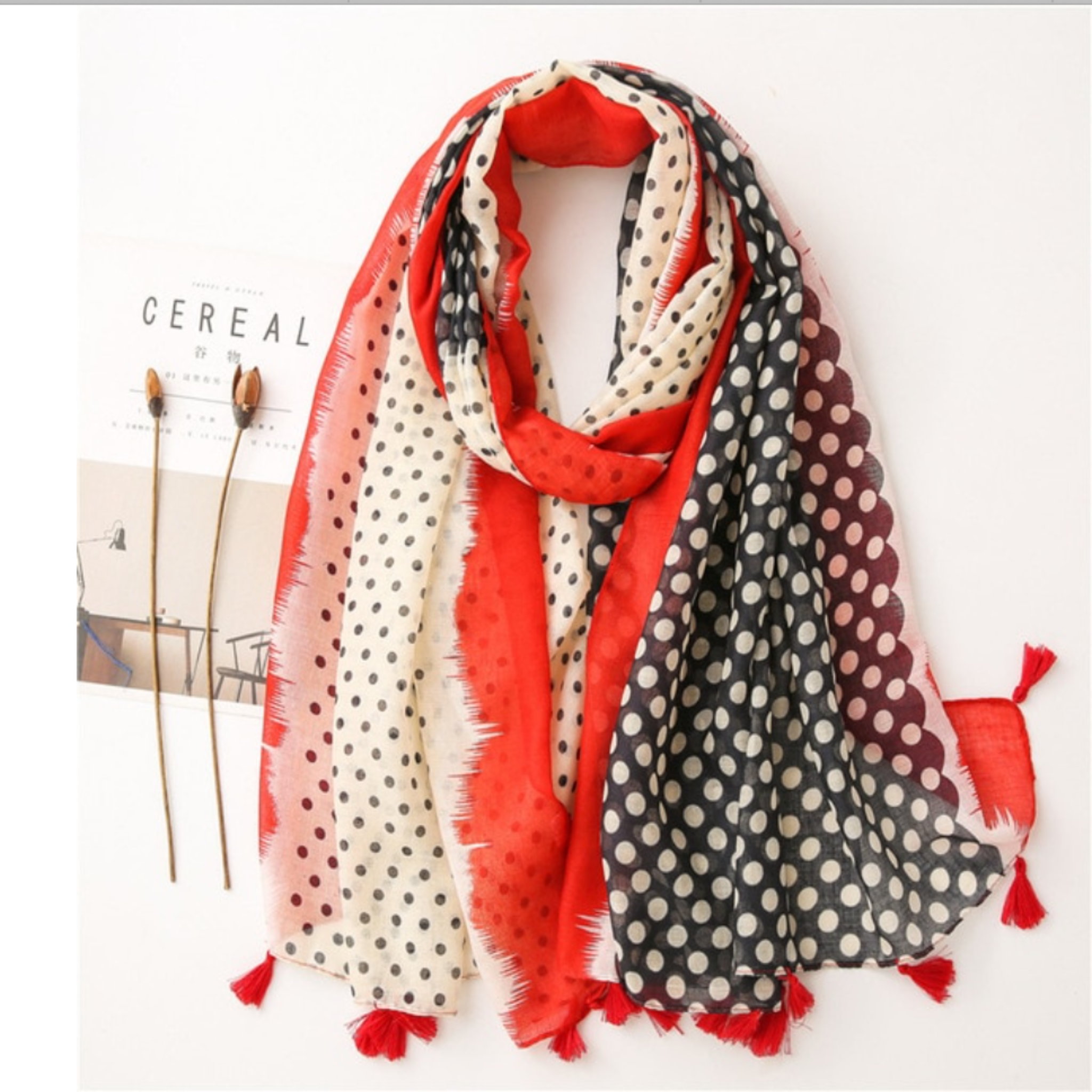 Fashion Scarves w/ Tassles