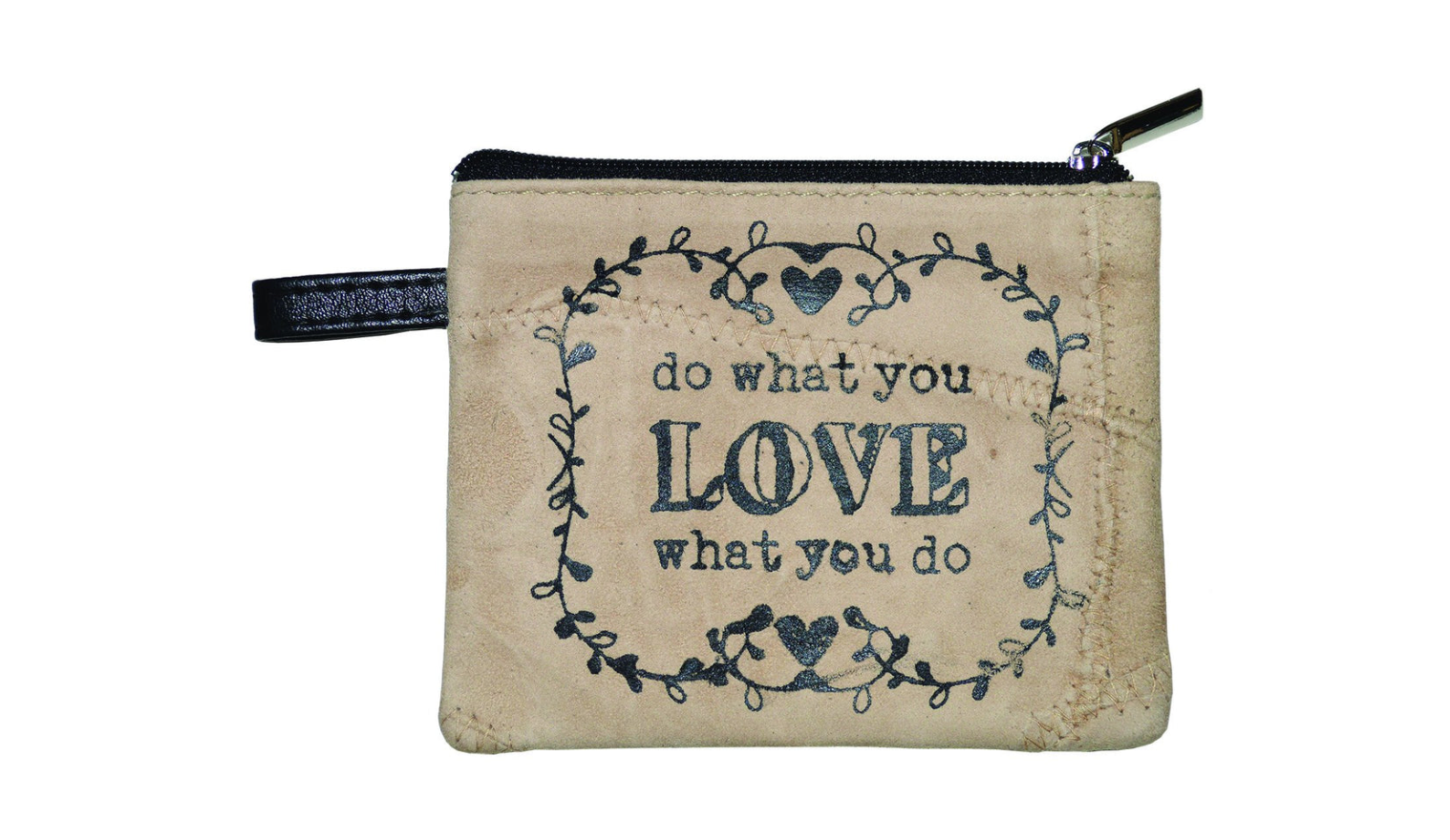 RECLAIMED SUEDE LEATHER COIN PURSE