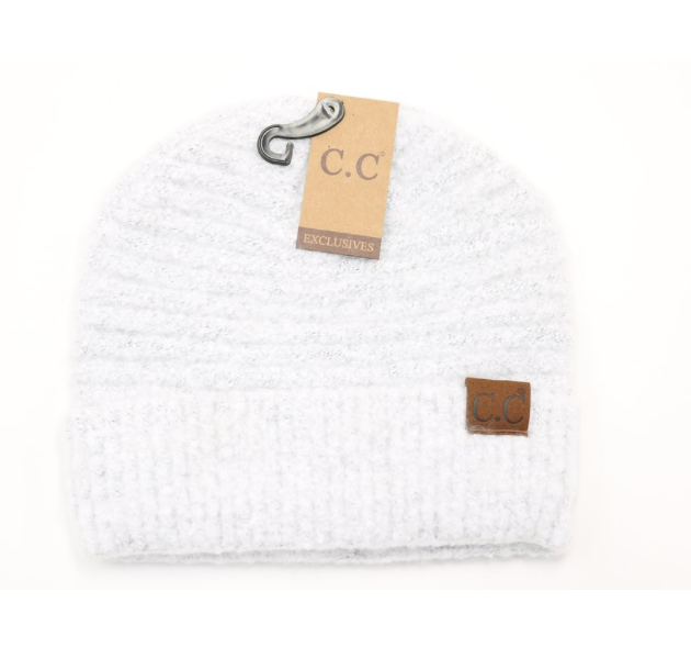 CC Beanie Solid Boucle Knit