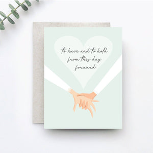 To Have and To Hold Brides Card